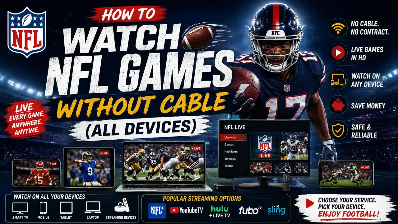 How to Watch NFL Games Without Cable (All Devices)