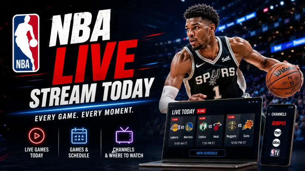 NBA Live Stream Today – Games, Schedule & Channels
